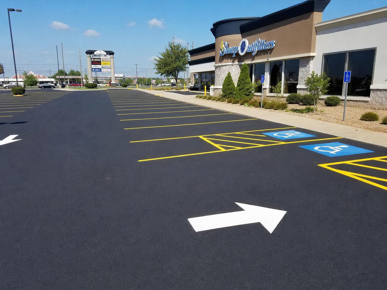 Commercial Lot Restripe